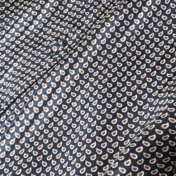 NWT Zara black brown metallic thread belted midi dress, S - Picture 8 of 8